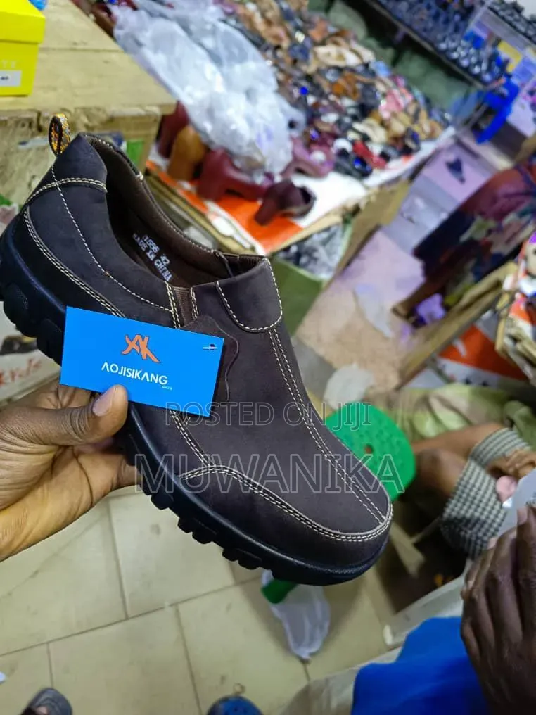 Casual Comfort- Hook Walking Shoe-Coffee Brown