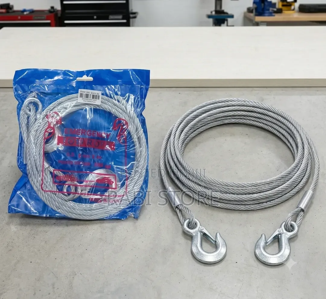 Towing Steel Wire, Car Recovery Wire Heavy-duty Safety Hooks
