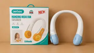 Aerbes Ab-Fs16 Rechargeable Hanging Neck Fan 1200mah Wearable Cooler