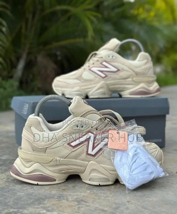 New Balance 9060 Cream Premium Sneakers