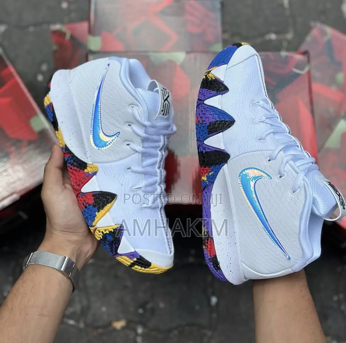 Genuine Nike Kyrie 4 X March Madness Basket Ball Sneakers in Stock