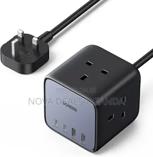 Ugreen Nexode 65w Multiple Power Strip Usb-C Charger With 3ac Outlets