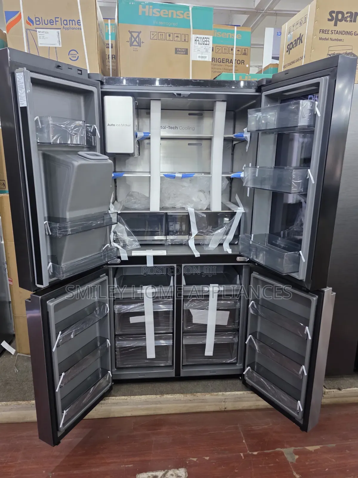 Hisense 780ltrs Knock Knock Refrigerator With an Ice Dispenser