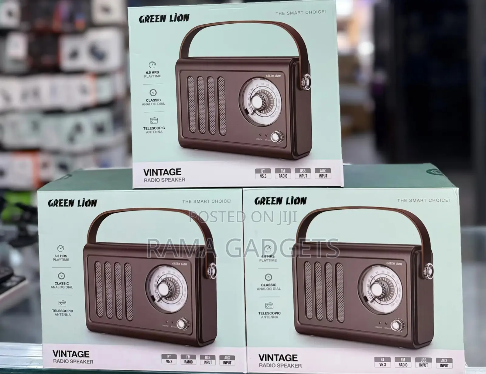 Green Lion Vintage Radio Speaker