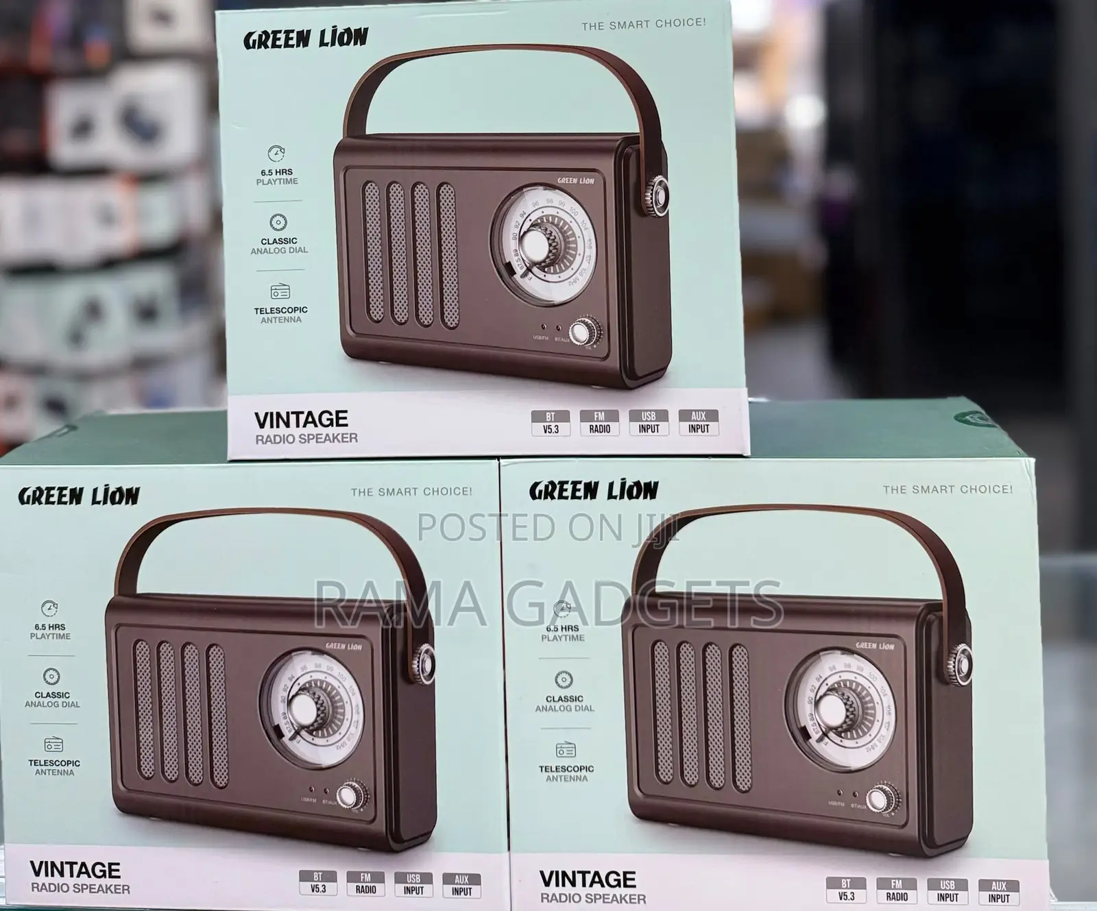 Green Lion Vintage Radio Speaker