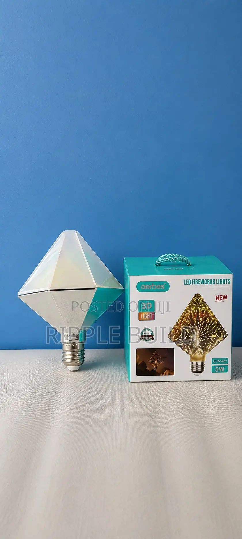 Aerbes Ab-Qp71 5w Led Fireworks 3d Decorative Light Bulb