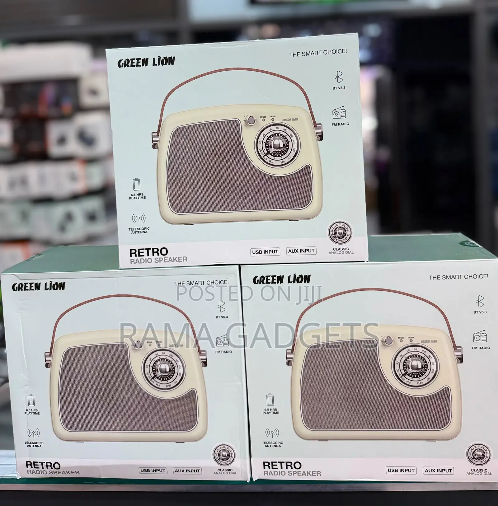 Green Lion Retro Radio Speaker