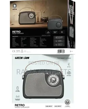 Green Lion Retro Radio Speaker