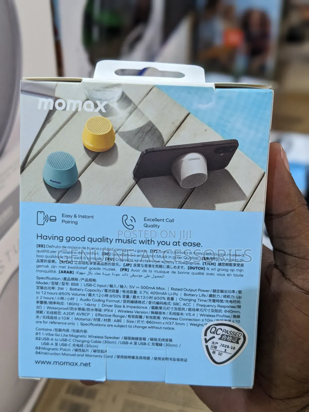 Momax Vibe Go Lite Portable Wireless Speaker