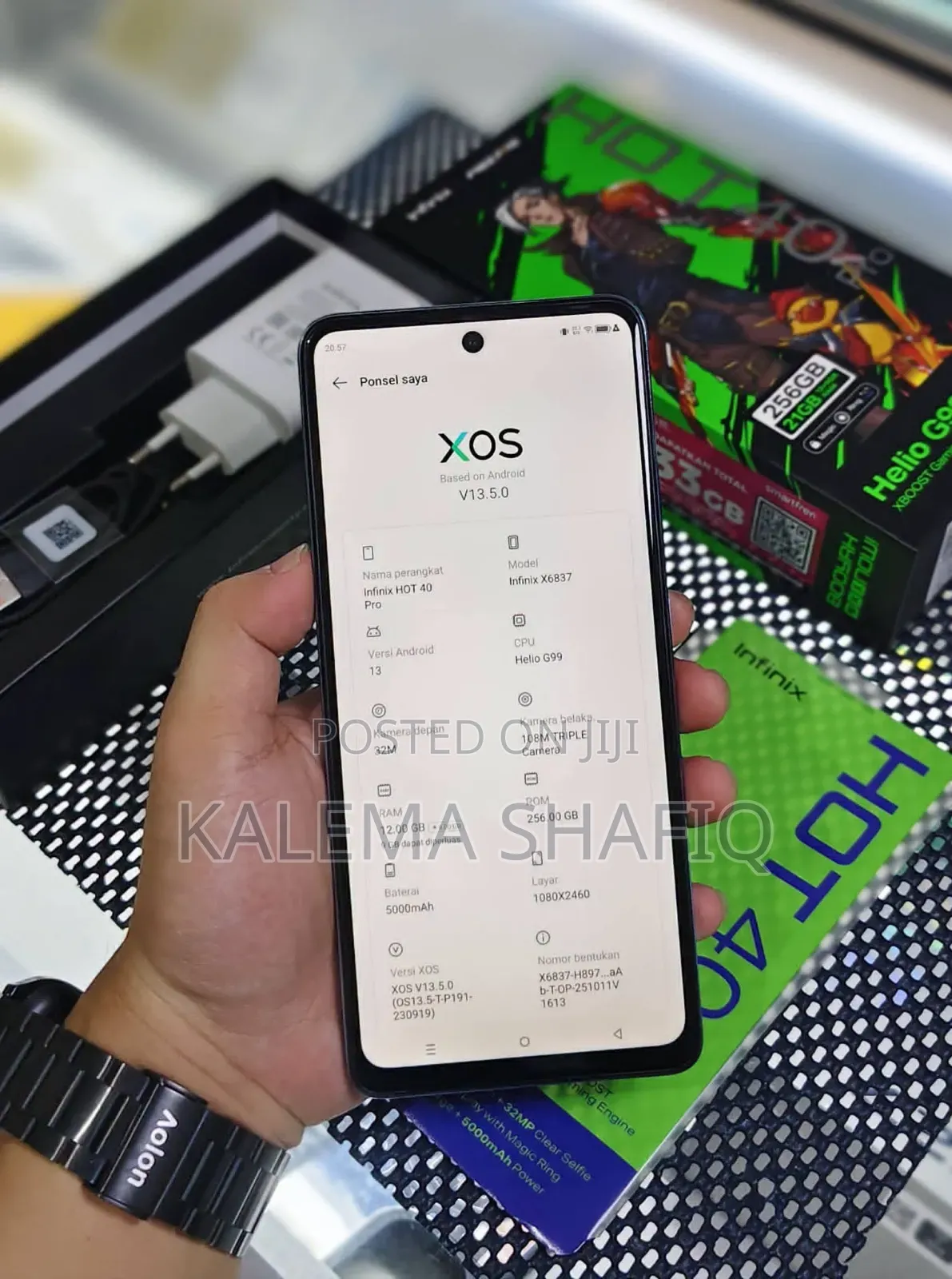 New Infinix Hot 40 Pro 256 GB Blue