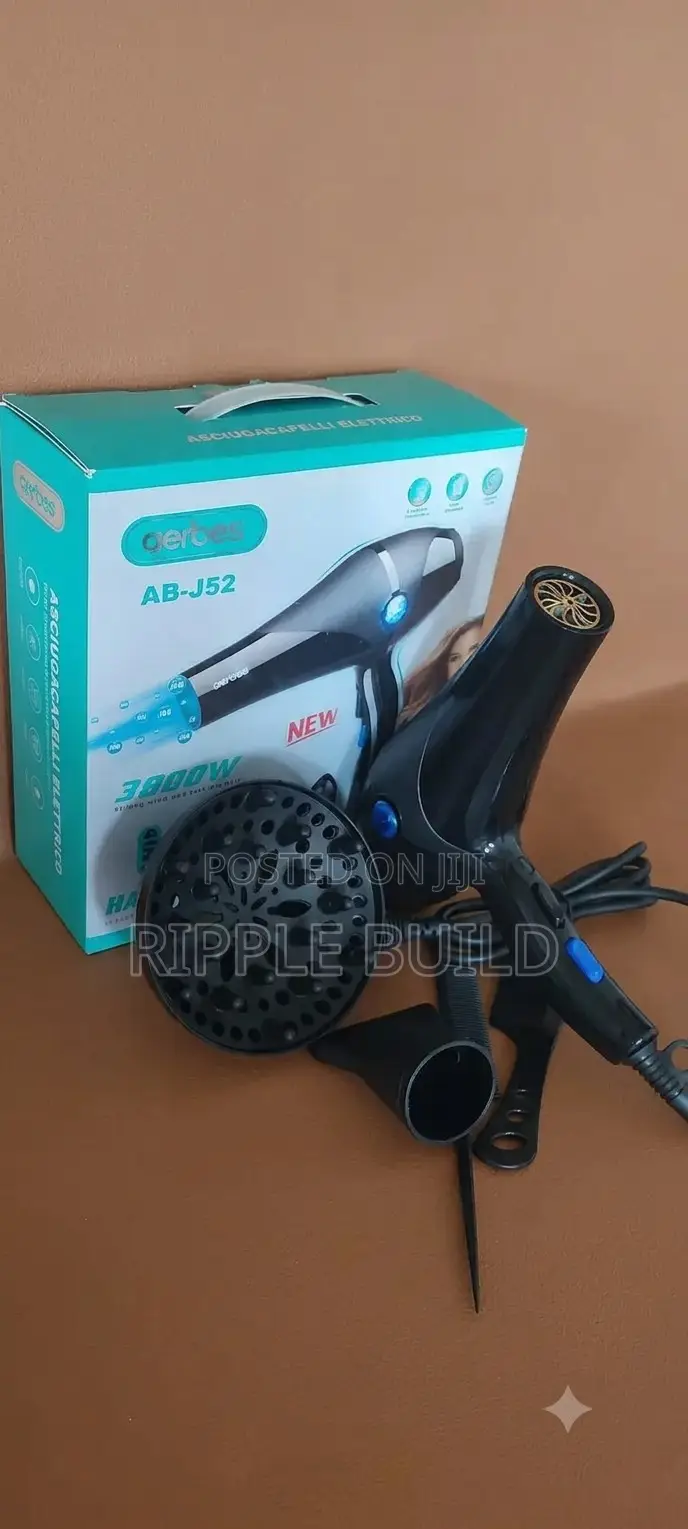 Aerbes Ab-j52 3800w Professional Hair Dryer Hair Care Kit