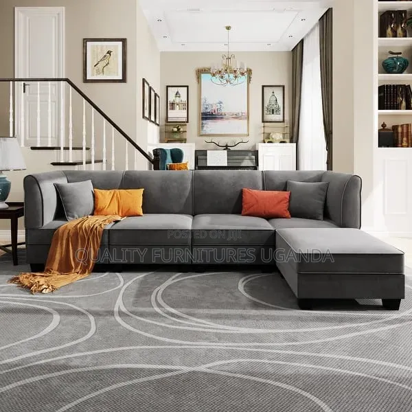 4 Seater Sectional L Sofa Set