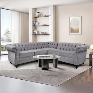 5 Seater L Chesterfield Couches