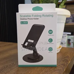 L-353 Scalable Folding Rotating Desktop Phone Holder – 360° Swivel