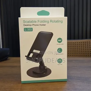 L-353 Scalable Folding Rotating Desktop Phone Holder – 360° Swivel