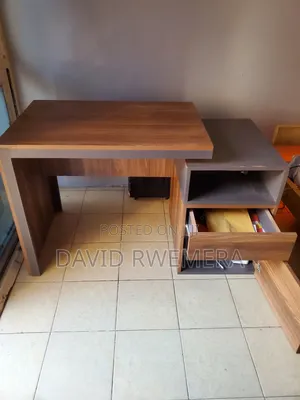 Large Reading Table, Custom Made With 3 Level-Drawers