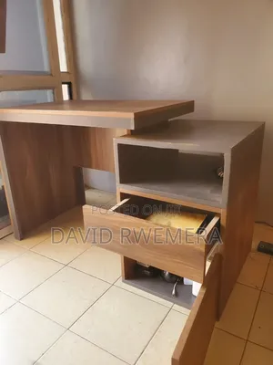 Large Reading Table, Custom Made With 3 Level-Drawers