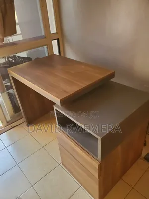 Large Reading Table, Custom Made With 3 Level-Drawers