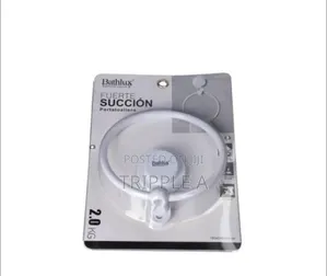 Bathlux White Abs Plastic Circular Towel Holder