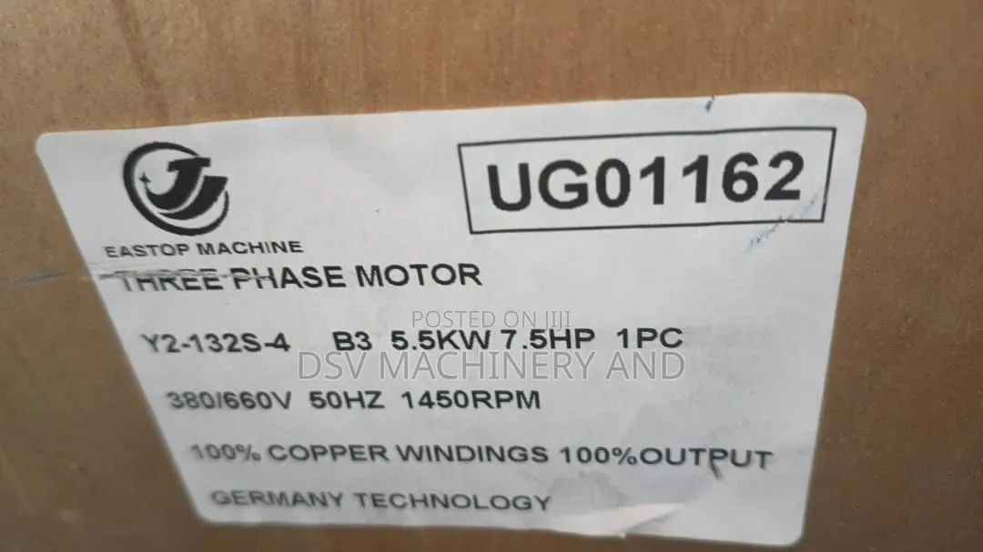 7.5hp 5.5kw 3 Phase 1450rpm Normal Speed Electric Motor