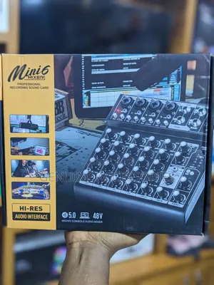 Mini 6 Mixer Professional Recordimg Sound Card