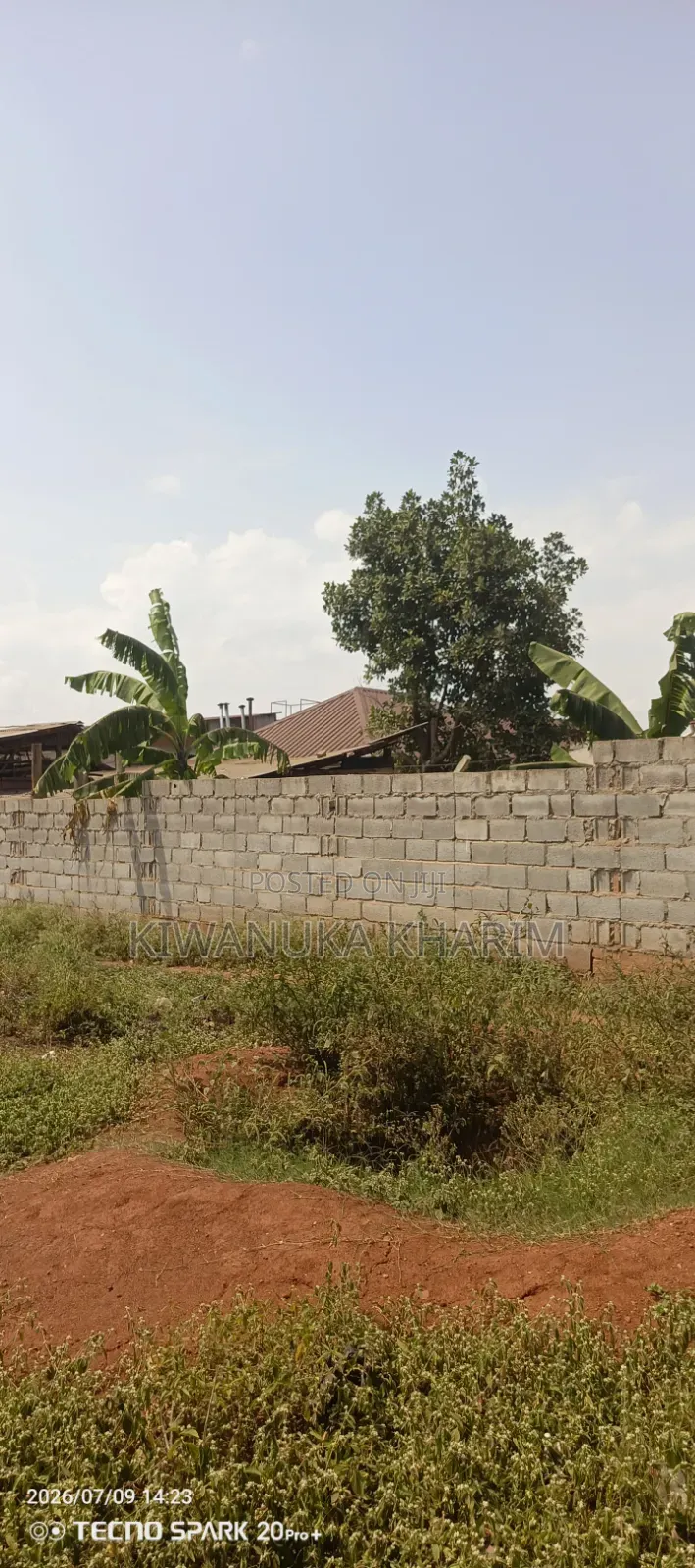 25 Decimals for Sale Located Mbarwa Unbs Side