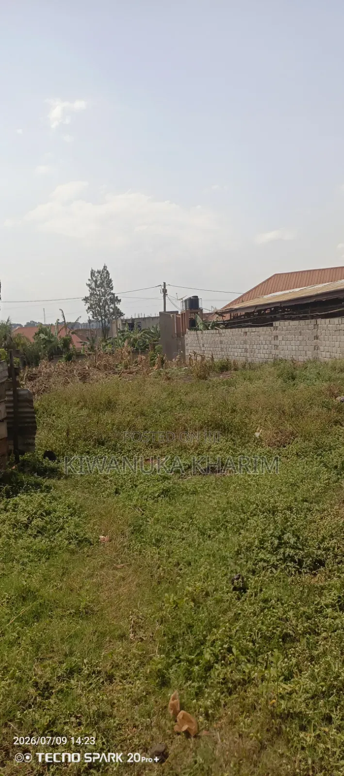 25 Decimals for Sale Located Mbarwa Unbs Side