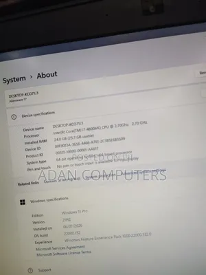 Laptop Alienware 17 24GB Intel Core i7 SSD 256GB
