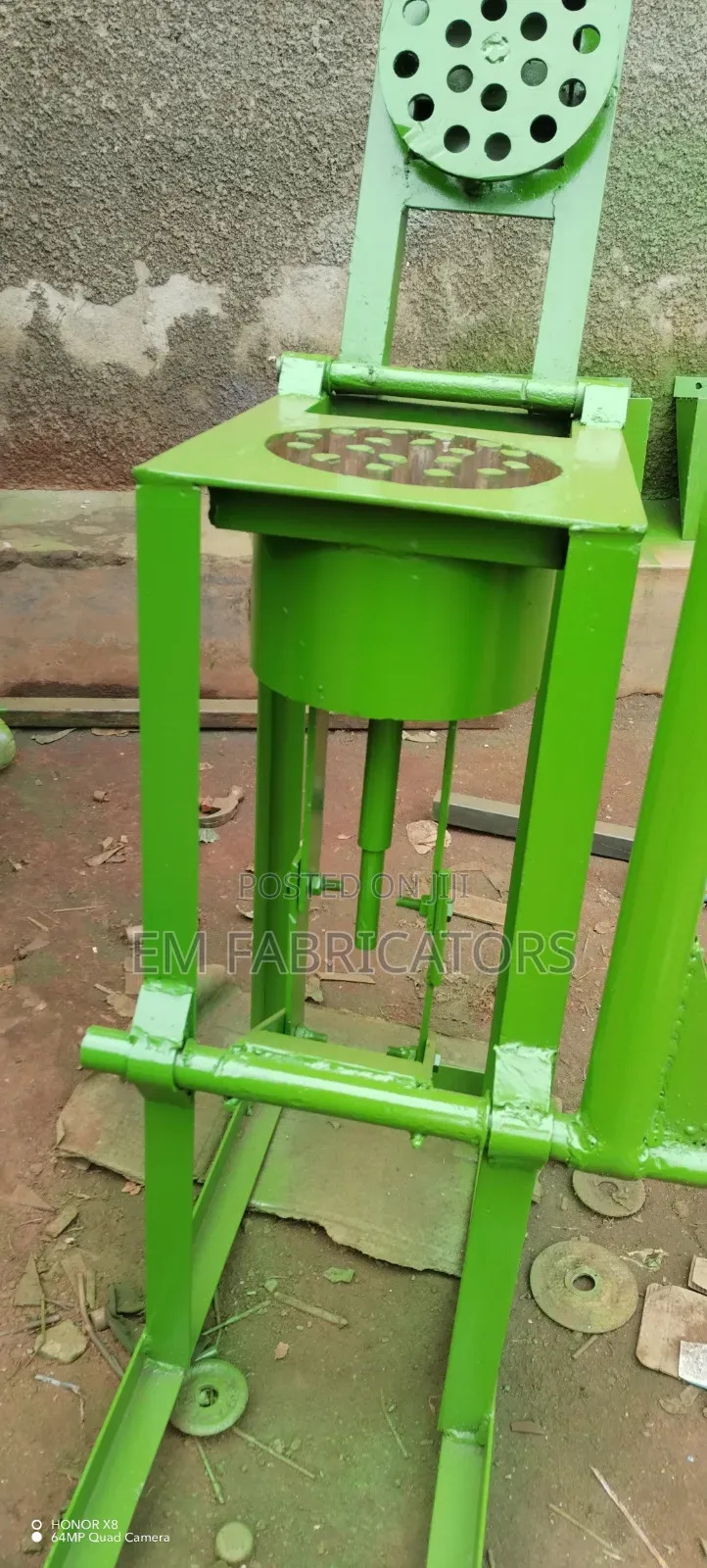Single 8"By 6"Heavy Duty Manual Honeycomb Briquette Machine(100pcs/Hr)