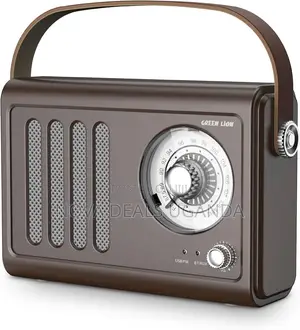 Green Lion Vintage Radio Speaker, Bluetooth Speaker With Fm Radio