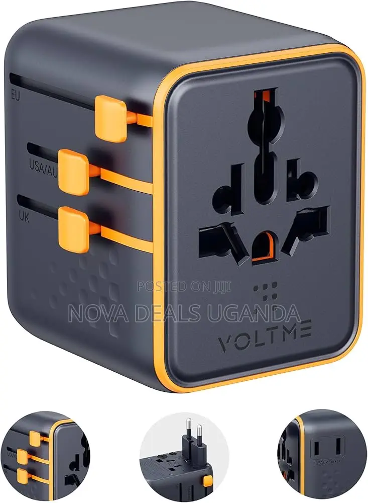 Voltme 5-in-1 Universal Travel Adapter, 20w Pd Charger With 2 Type-C