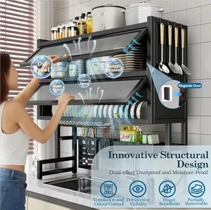 100cm 2 Tier Over the Sink Dish Drying Rack