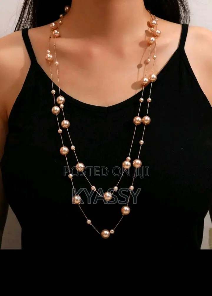 Faux Pearl Necklaces , Matching Earrings,