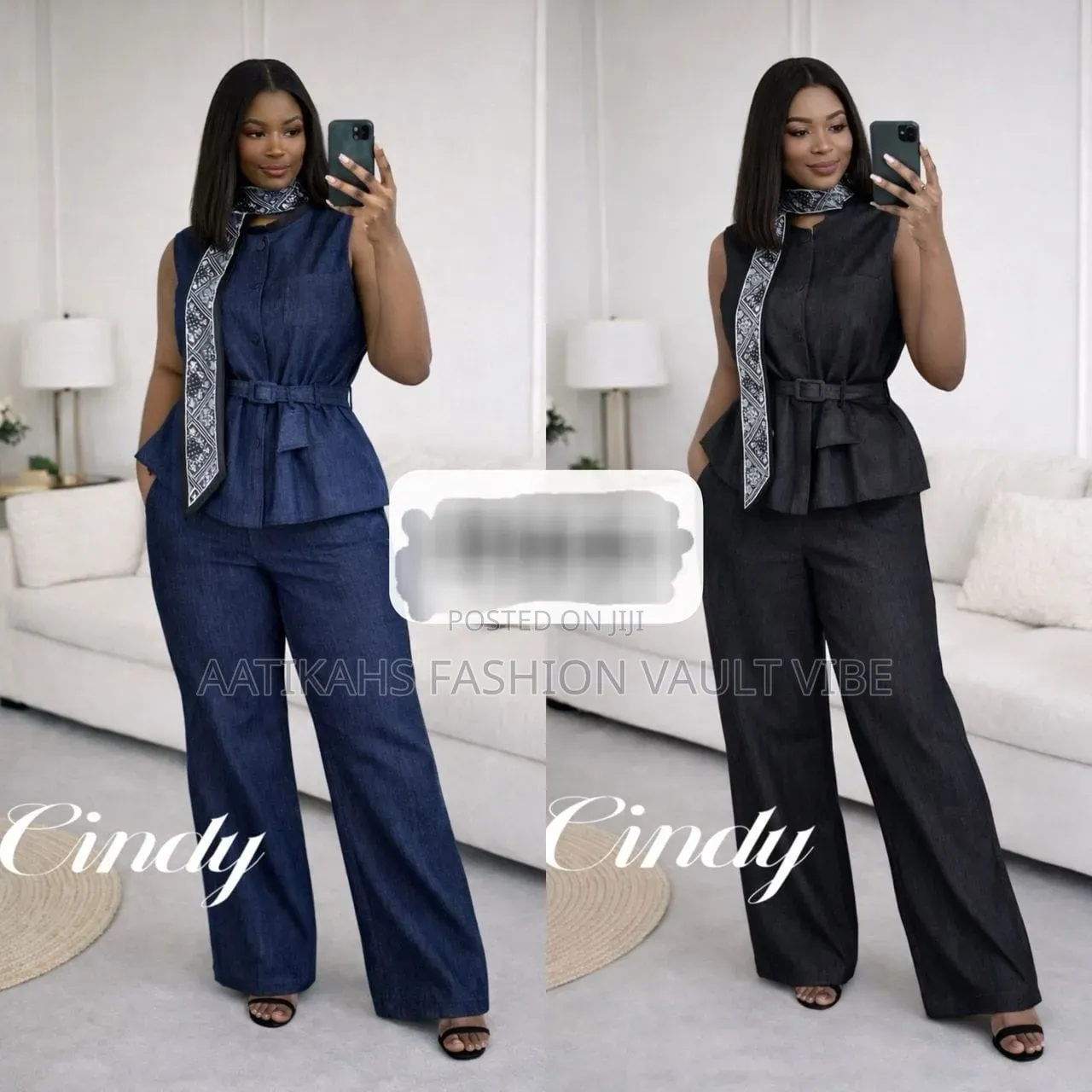 Ladies Two Piece Jeans