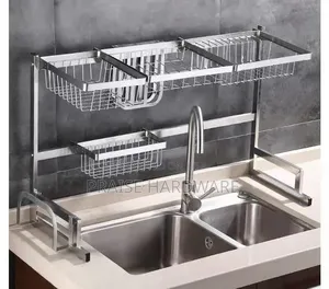 Silver Kitchen Rack Organiser