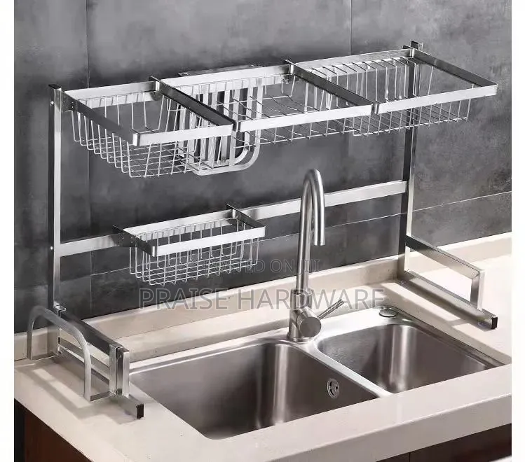 Silver Kitchen Rack Organiser