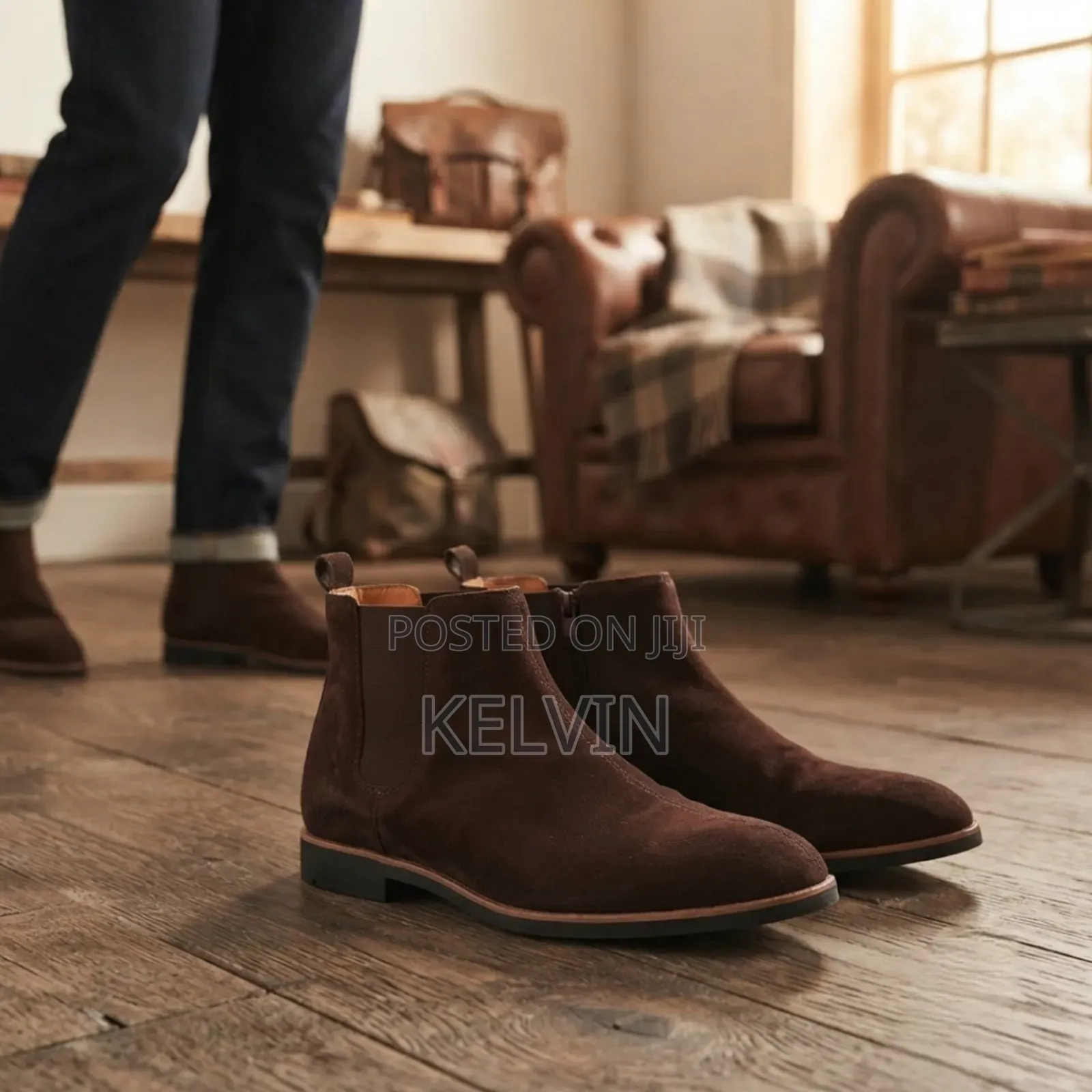 Chelsea Boots Suede Brown