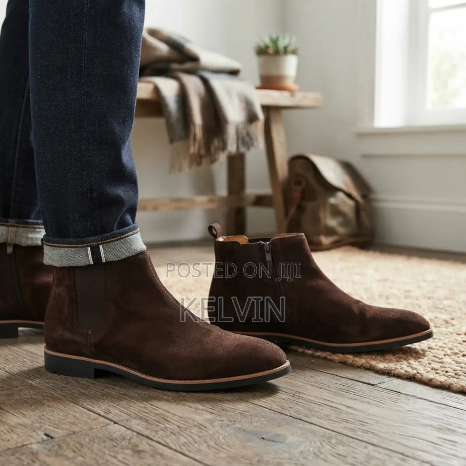 Chelsea Boots Suede Brown