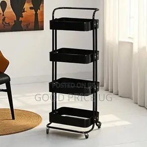 4-Tier Metal Rolling Utility Cart