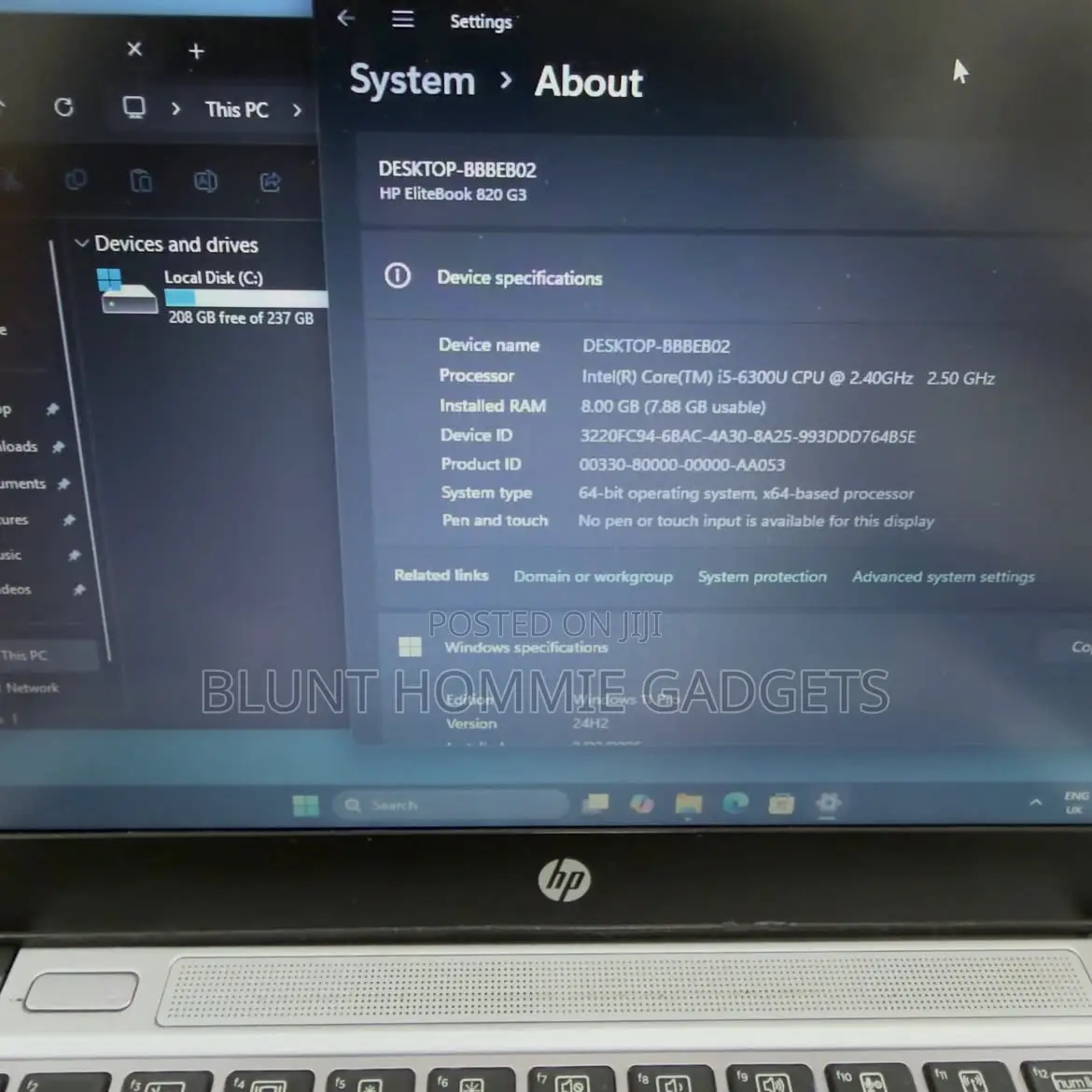 Laptop HP EliteBook 820 G3 4GB Intel Core i5 SSD 256GB