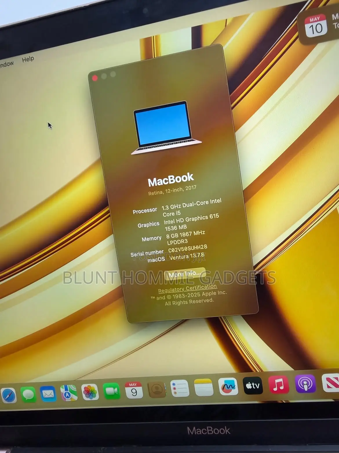 Laptop Apple MacBook Pro 2017 8GB Intel Core i7 SSD 256GB