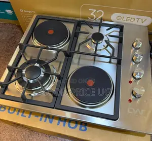 Digiwave 2-Gas and 2-Electric Hotplate Built-in Hybrid Hob