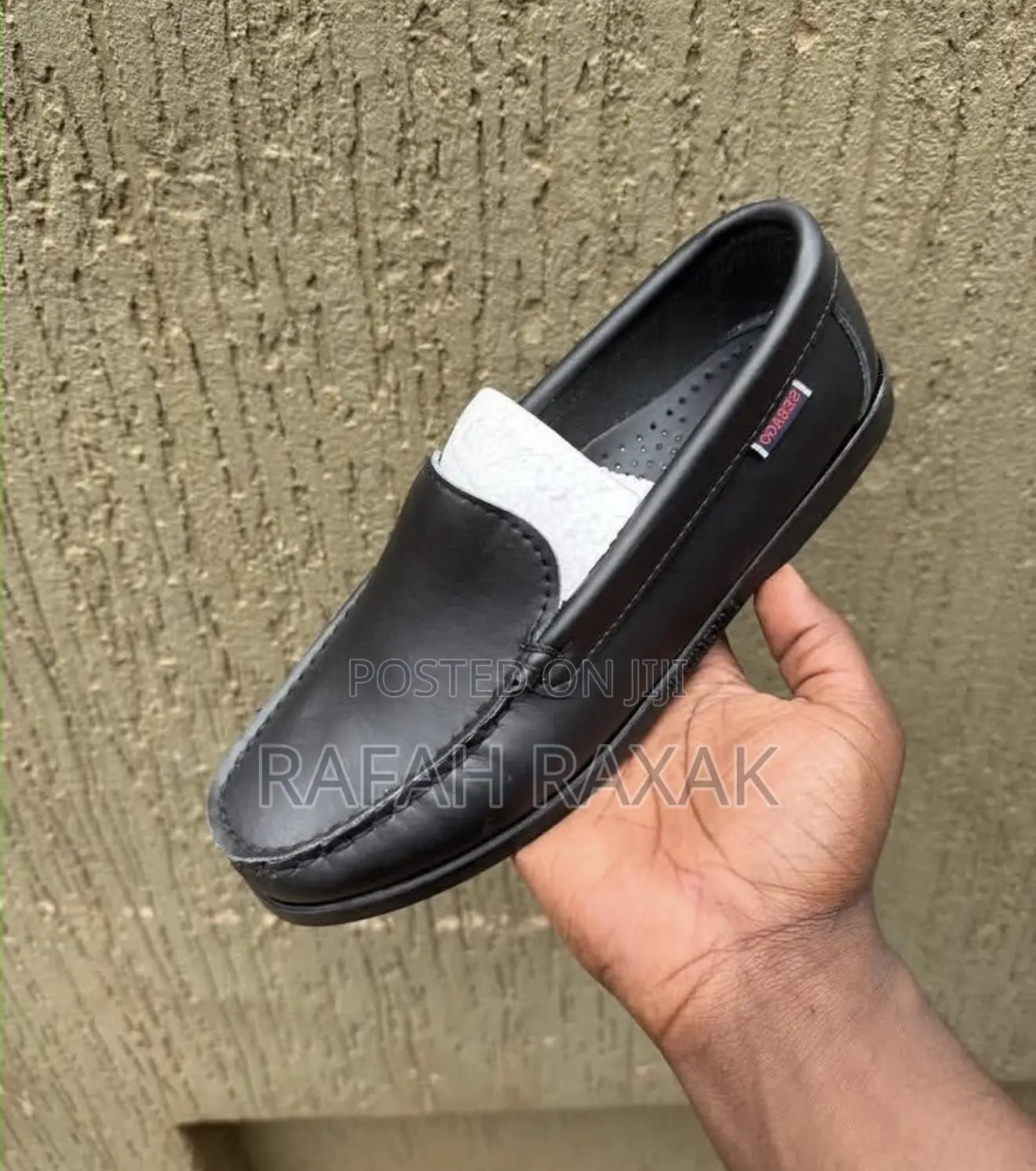 Classic Men’S Black Platinum Sebago Casual Shoes