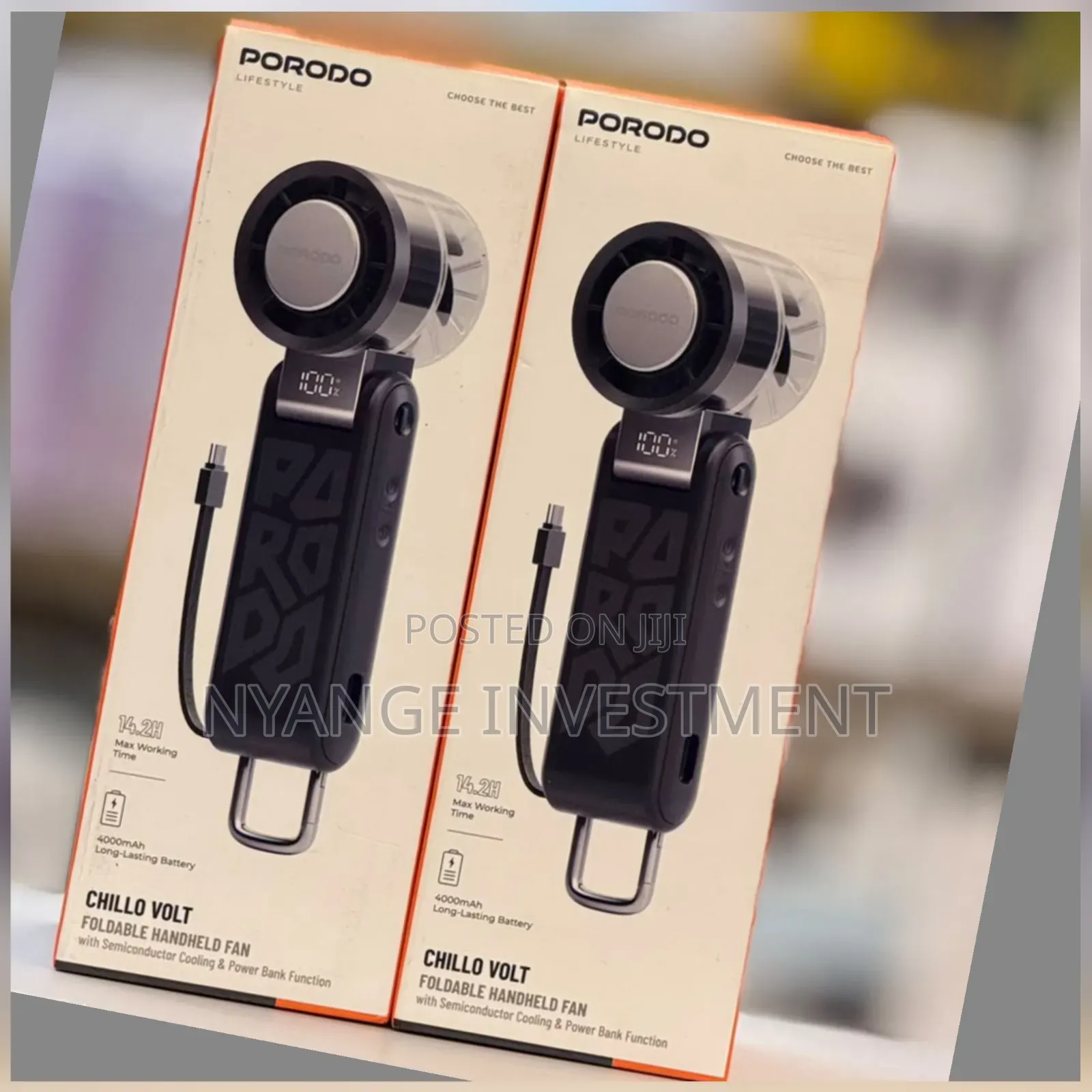 Chillo Volt Foldable Handheld Turbo Fan