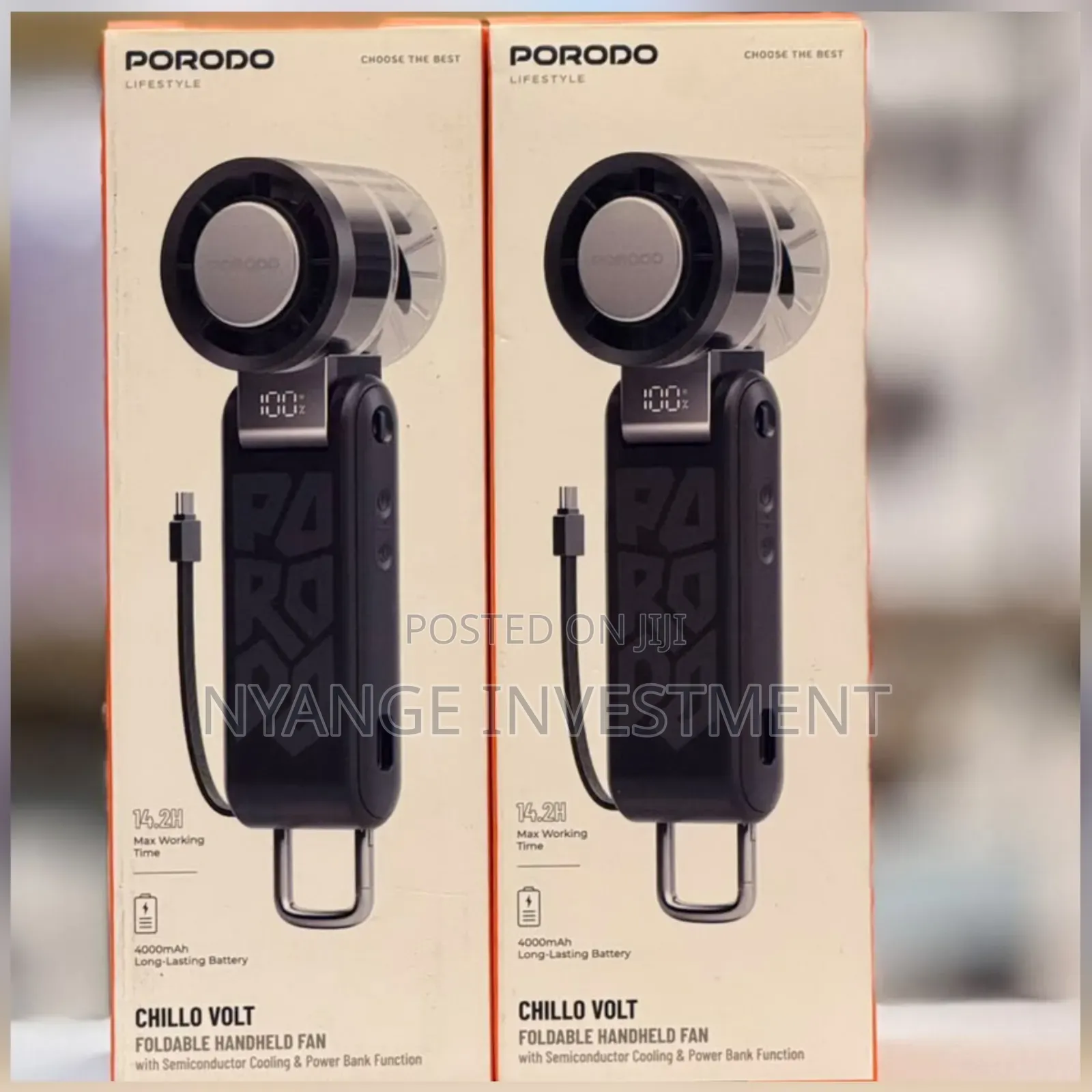 Chillo Volt Foldable Handheld Turbo Fan
