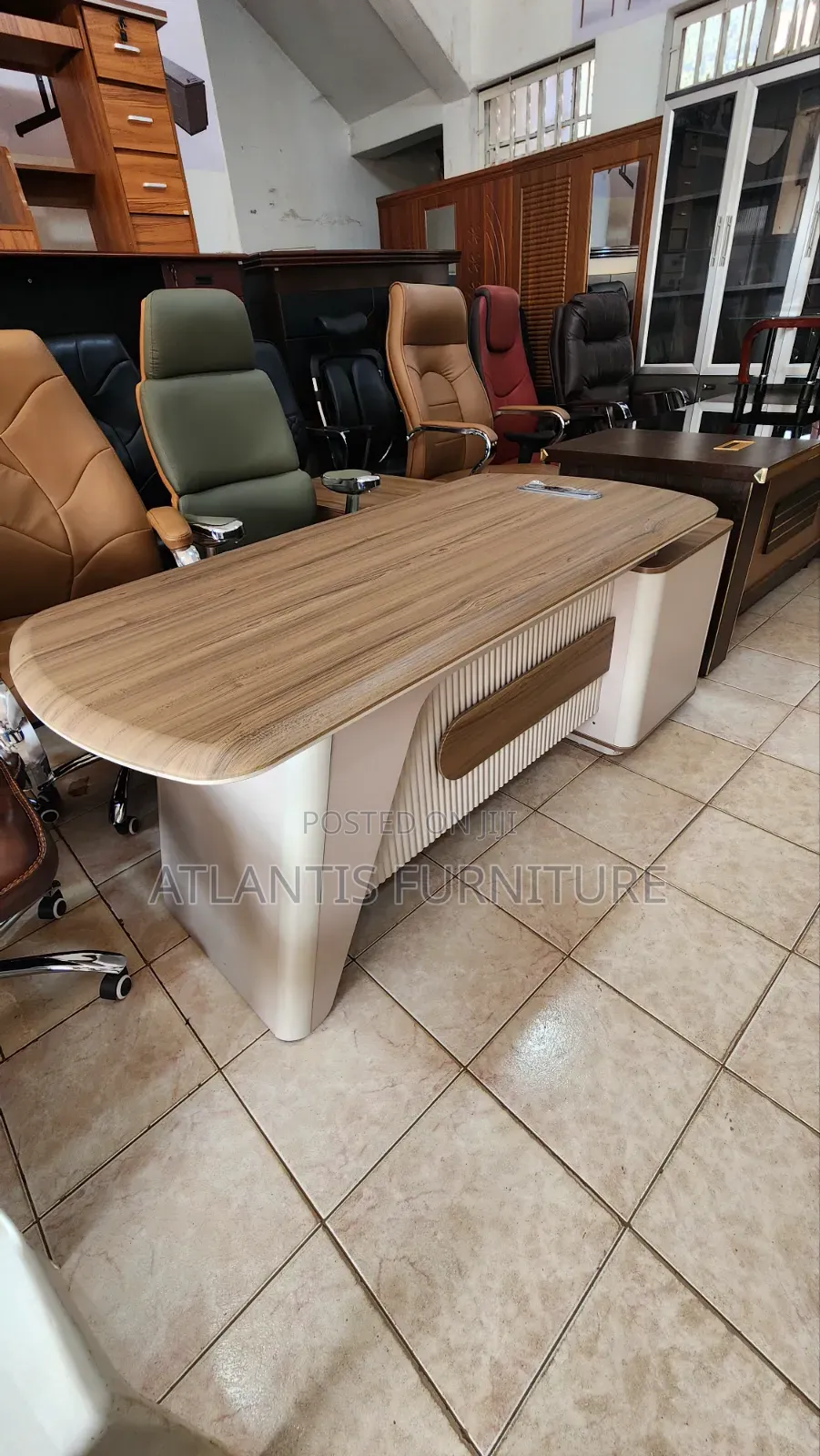 Front Light Executive Office Desk 120cm