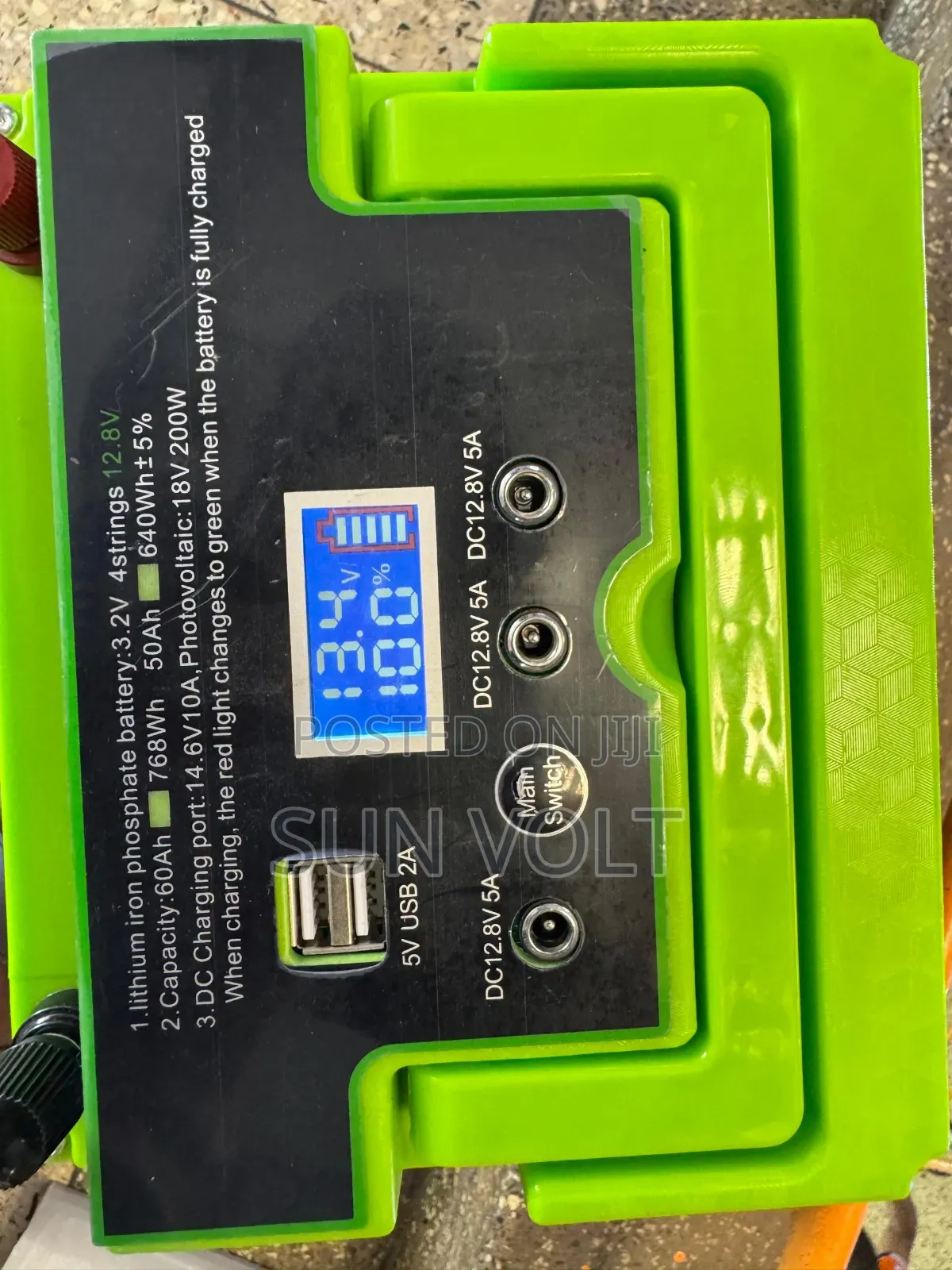 50ah/12.8v/ 640wh Lithium Iron Phosphate Battery