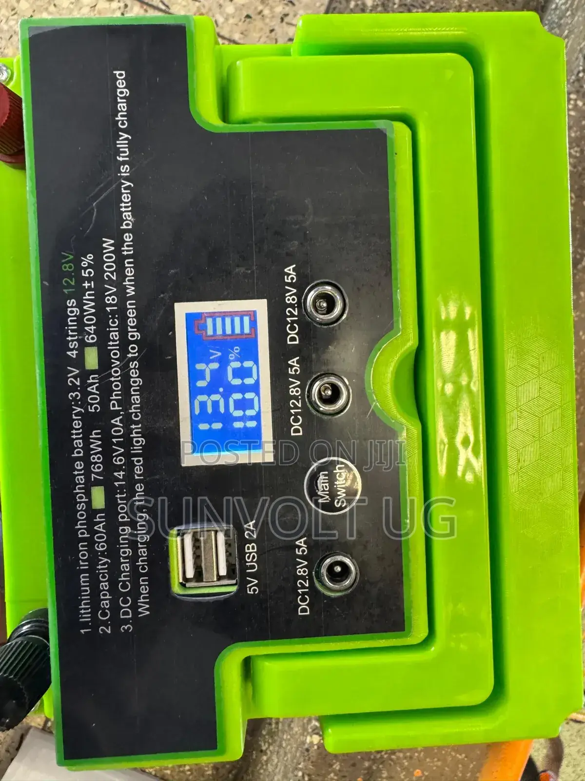 50ah/12.8v/ 640wh Lithium Iron Phosphate Battery
