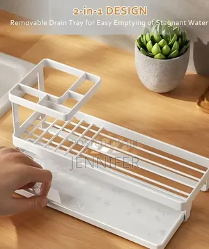 Rustproof Bathroom Toothbrush Holder With Drain Tray