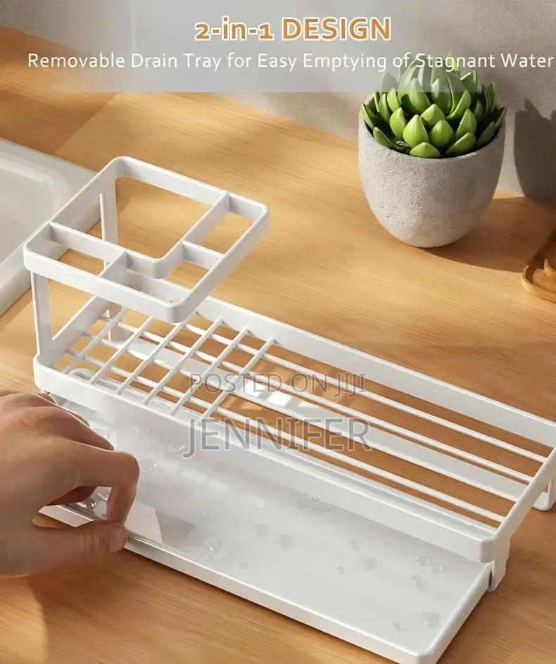 Rustproof Bathroom Toothbrush Holder With Drain Tray